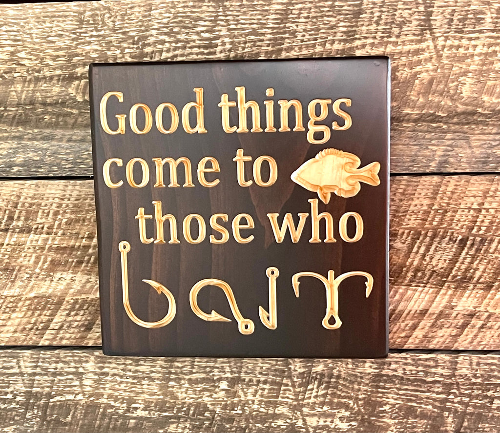 Bait & Tackle Paddle Wood Sign. Man Cave Décor. Wall Hanging Art. Fishing  Décor. Coastal Sign. Cabin Sign. Lake House Sign -  UK