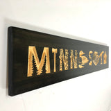 Minnesota Up North - Carved Wooden Sign - Lake House Sign - Minnesota Cabin - Cabin Decor - Lodge Sign  - Welcome Cabin Sign - MN Wood Sign