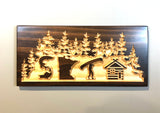Minnesota Sota Sign - Carved Wooden Sign - Lake House Sign - Minnesota Cabin - Cabin Decor - Lodge Sign  - Welcome Cabin Sign - MN Wood Sign