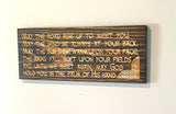 Carved Wooden Sign -Irish Blessing - Blessing sign  - Carved Wood Plaque - Celtic Sign - Sign with Saying - Rustic Sign - May road rise