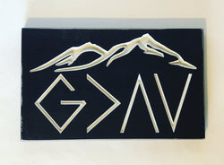 Wood Sign - God Greater Than Highs and Lows- Carved Wood Sign - Ups and Downs - Inspirational Wood Sign - Wood Sign with Saying- God Good
