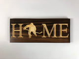 Hockey Player Home-Home Carved Wooden Signs-Hockey Player Sign-Wood Decor Signs-House Signs-Carved Wood Plaque-Hockey Home Sign-Sport Sign