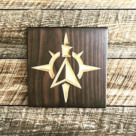 Carved Wooden Sign - Compass Sign - Cottage Sign - State Sign - Cabin Sign - Lake House Sign - Custom Made Sign - Engraved Sign - Wall Sign