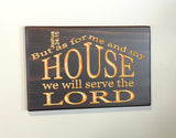 Carved Wooden Sign- Religious Sign for Homes - Joshua 24 15 - bible verse sign - rustic wood sign  - house plaques - engraved wood sign
