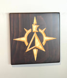 Carved Wooden Sign - Compass Sign - Cottage Sign - State Sign - Cabin Sign - Lake House Sign - Custom Made Sign - Engraved Sign - Wall Sign