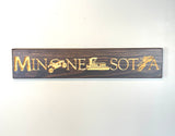 Carved Wooden Sign - Cabin Sport Sign - Lake House Sign - Minnesota Sports Sign - Minnesota Cabin - Cabin Decor - Lodge Sign  - MN Wood Sign