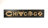 Chicago Team - Chicago Football - Chicago Baseball - Chicago Hockey - Chicago Basketball - Carved Wooden Sign - Sports Sign