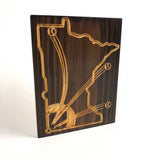 MN Baseball Sign- Baseball Sign - Carved Wood Sign-   Baseball Coach - Engraved Wood Plaque - Unique Baseball Gift