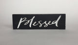 Wooden Sign with Saying – Tabletop Sign – Blessed Carved Wood Sign – Decorative Sign – Wooden House Sign – Engraved Wood Sign - Rustic Sign