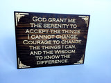 Carved Wooden Sign - Serenity Prayer Sign - Serentity Prayer Wall Art - Wood Sign With Sayings - Engraved Sign - Wall Sign - Rustic Sign