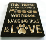 Carved Wooden Sign - Dog Lover Sign - Sign with Saying - Engraved Sign - Dog Owner Sign - Wooden Plaque - Rustic Custom Wood Sign